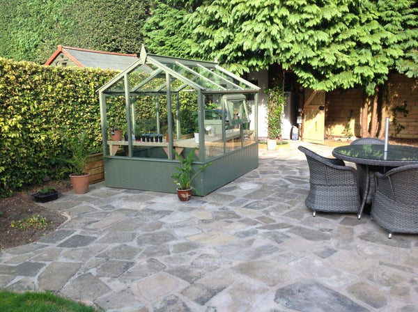 Reclaimed Crazy Yorkstone Paving P.O.E