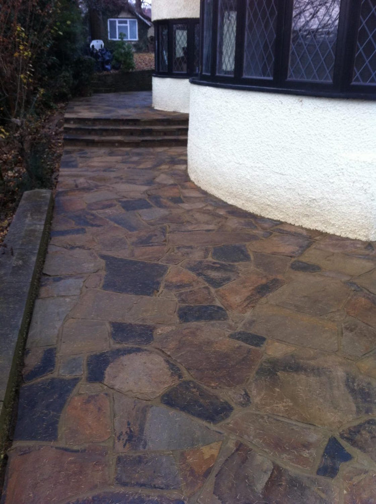 New Crazy Yorkstone Paving